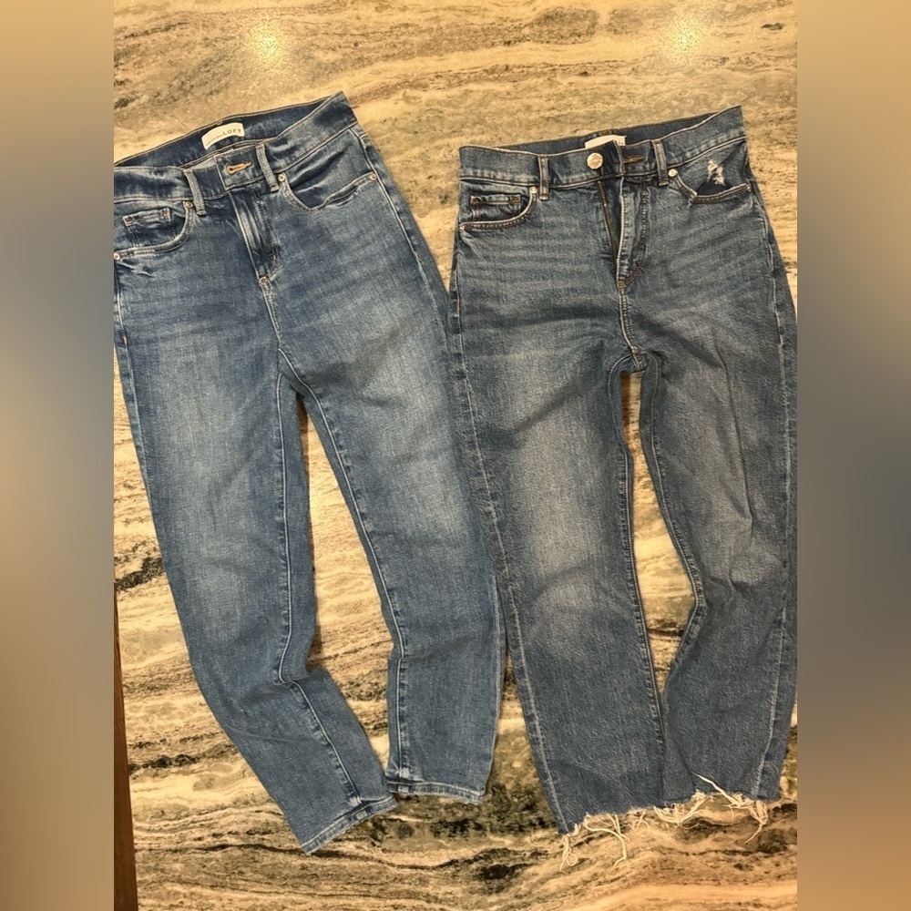 LOFT Straight Leg Jeans BUNDLE (2)